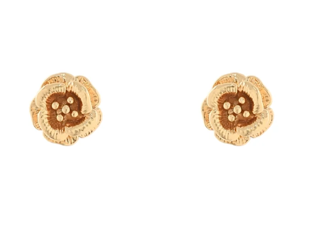 Gold Flower Studs