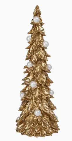Gold Tree W/White Pearls