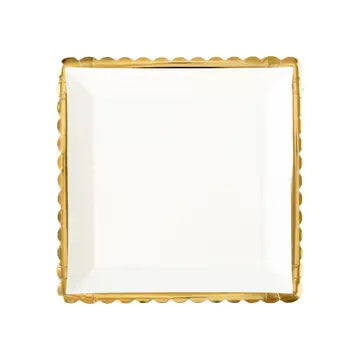 Gold Ruffle Edge Plate