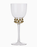 Gold Stem Pearl Glass