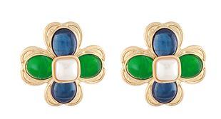 Green/Blue Floral Earring