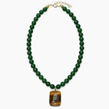 Green Beaded Tiger’s Eye Necklace