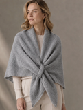 Triangle Poncho Scarf | Grey