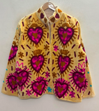 Radiant Heart Embroidered Velvet Jacket