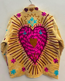 Radiant Heart Embroidered Velvet Jacket
