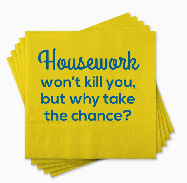 Funny Cocktail Napkins - Housework