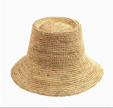 Raffia 3.5" Crochet Gambler Bucket Hat Spring