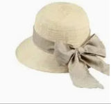Woven Paper Brim Flat Brim Hat Spring