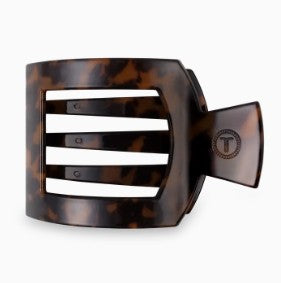Square Flat Hair Clip | Large | Tortoise