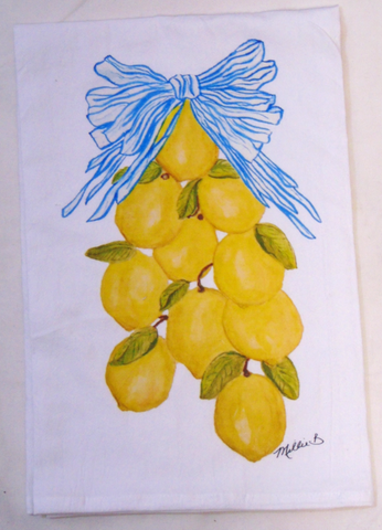 Lemon Garland Tea Towel