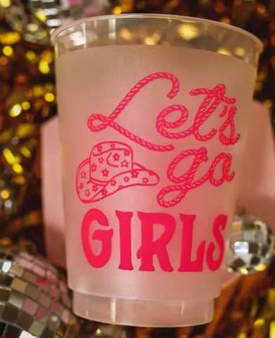 Let's Go Girls Rodeo Hat Frosted Cups