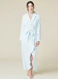 Perfectly Draped 51" Ruffle Chenille Robe