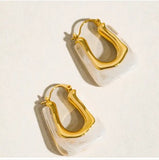 Talia 18K Gold U-Shaped Boho Hoop Earring