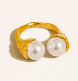 Eloura 18K Gold Non-Tarnish Pearl Ring