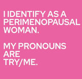 Perimenopausal Woman Cocktail Napkin