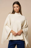 Mock Neck Poncho Sweater