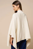 Mock Neck Poncho Sweater