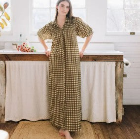 Painted Gingham Oasis Dress