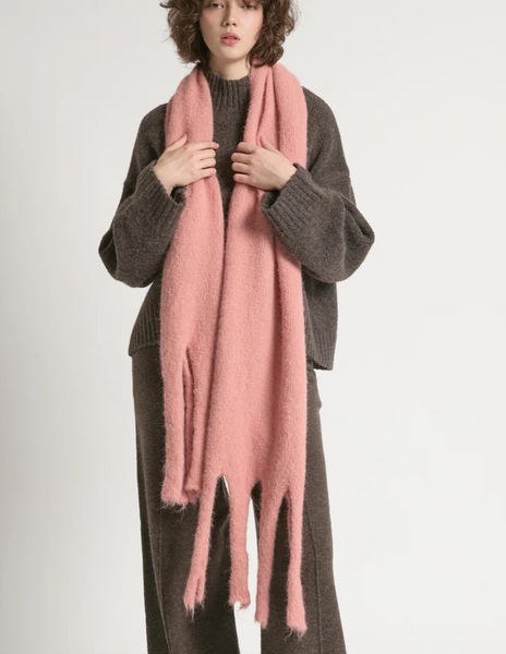 Paint Splashed Grunge Tassel Scarf