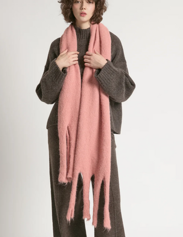 Paint Splashed Grunge Tassel Scarf