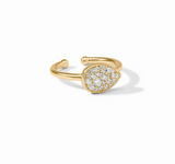 Julie Vos :: Pavé Teardrop Stacking Ring