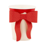 Red & Pink Bow Paper Cups