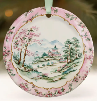 Pink Vintage Ornament