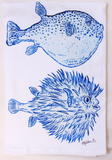 Puffer Fish Tea Towel