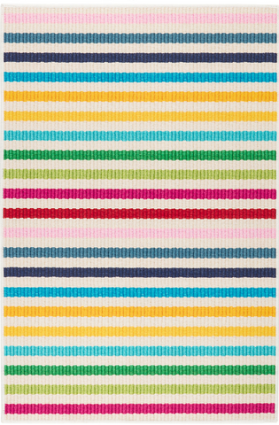 Dash and Albert :: Rainbow Stripe Multi Machine Washable Rug