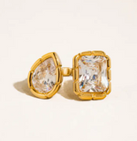 Gold Serréa Adjustable Ring | 18K Gold Non-Tarnish