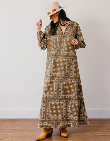 Olive Bandana Sienna Dress
