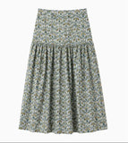 Olive Drop Waist Skirt