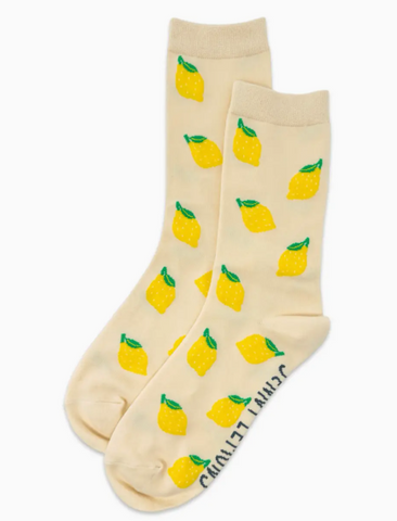 lemon Crew Socks