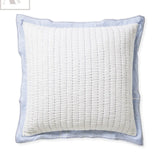 Solid White Quilt, Block Printed Quilt, Cotton Quilt Pillow Cover