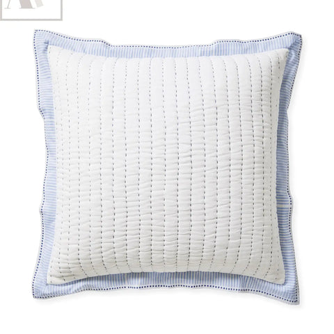 Solid White Quilt, Block Printed Quilt, Cotton Quilt Pillow Cover