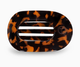 Tortoise | Small Round Flat Hair Clip
