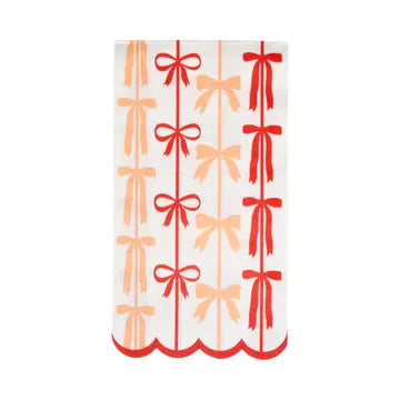 Striped Bows Dinner Napkin