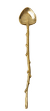 Brass Spoon with Twig Shaped Handle