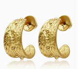 Mini Dots Hoop Earrings - 24K Gold Plated