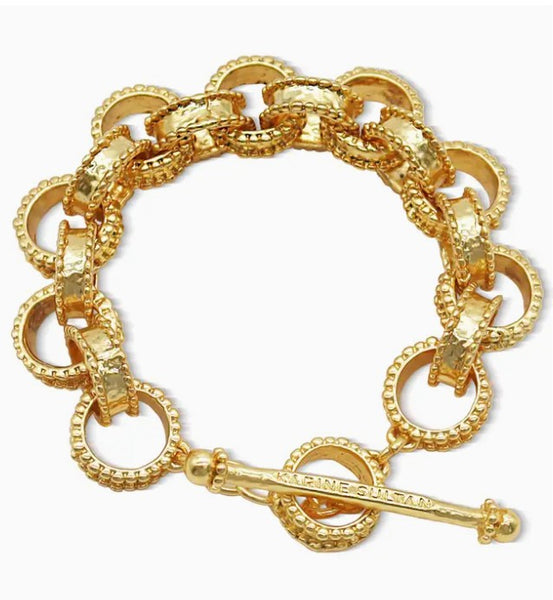 Dotty Links Bracelet - 24K Gold Plated