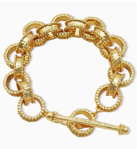 Dotty Links Bracelet - 24K Gold Plated