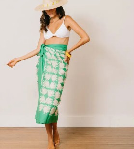 Viridian Tile Sarong