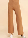 Straight Leg Sweater Pant - Camel