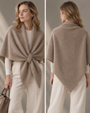 Triangle Poncho Scarf | Taupe