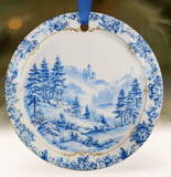 Toile Chinoiserie Ornament