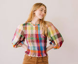 Harbor Plaid Hali Top