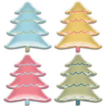 Bright Holiday Tree Paper Plates