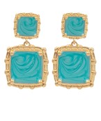 Square Drop Earrings