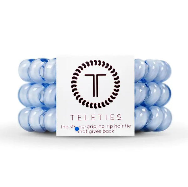 Washed Denim| Large Hair Ties