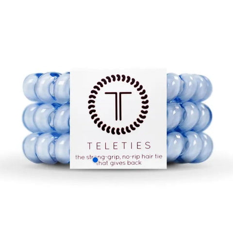Washed Denim | Large Hair Ties